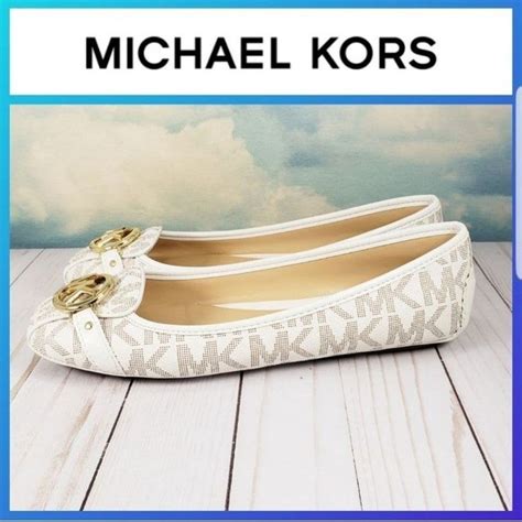 michael kors shoes flats vanilla gold|Michael Kors flat shoes sale.